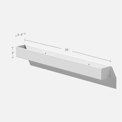 Veradek Forma Series Trough Hanging Planter - Rectangular Planter for Window Sill/Wall Decor | Made from Plastic-Stone Material | Modern Décor for Succulents, Indoor Small Plants