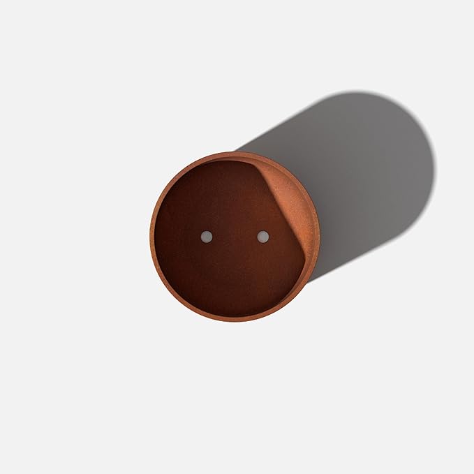 Veradek Patina Series Kona Planter - Round Planter for Outdoor Porch/Garden | Naturally Rusting Planter for All-Weather Use