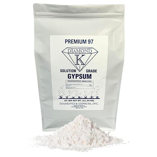 Supply Solutions Gypsum Powder - Purest and Soluble Houseplant Food Fertilizer for Indoor Plants, Outdoor, Lawn, Vegetables - Indoor Plant Nutrients, Improve Plant Growth (25 Pounds)