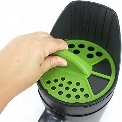 Grass Seed Spreader Hand Held Seed Planter Set,Fertilizer Dispenser for Garden Lawn Seed Salt Ice Melt Earth Food, Seed Shaker Planting Tool Mini Seed Spreader for Planting,Courtyard, Farm