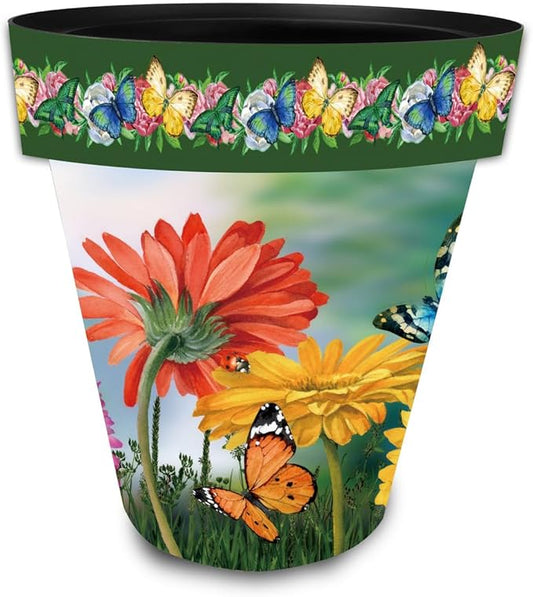 Briarwood Lane Butterflies and Daisies Large Planter