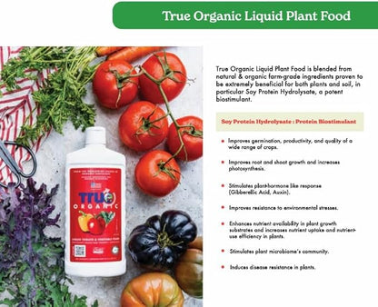 True Organic - 16 oz Liquid Concentrate - Preplant Starter Plan Food - OMRI/Organic/Natural Gardening