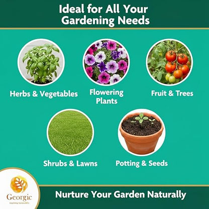 Mustard Oil Cake Powder – All-Purpose Natural Fertilizer Concentrate for Flower, Vegetable, Herb, Fruit Tree & Plants – Organic Soil Conditioner, Plant Food, Garden Fertilizer(1.5 lb)