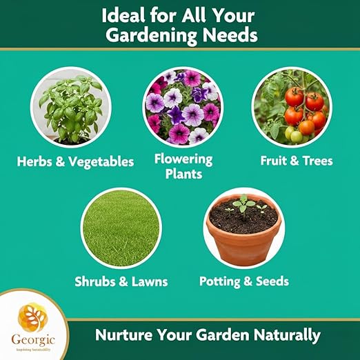 Natural Mustard Oil Cake Powder As Fertilizer for All-Purpose Fertilizer Concentrate for Flower, Vegetable, Herb, Fruit Tree (Pack of 2-6 LB)