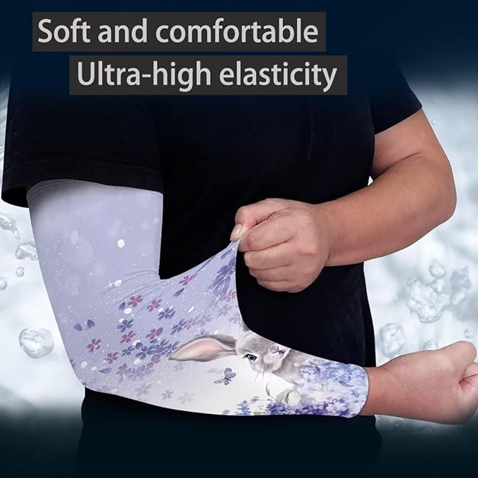 Binienty Unisex Arm Sleeves for Driving, Golf, Cycling, Sports, UV Protector Cooling Arm Sleeves Cover