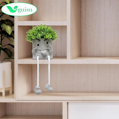 Uguisu 1PCS Cute Plant pots,2.5 Inch Succulent pots,Indoor Succulent planters,Small Flower pots for Home Decor,Room Decor,Shelf Decor,Desk Decor.（No Plants）