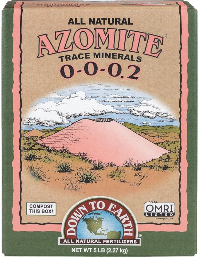 Down To Earth All Natural Fertilizers Down to Earth Organic White Azomite Powder for Improving Plant Growth 0-0-0.2, 5 lb