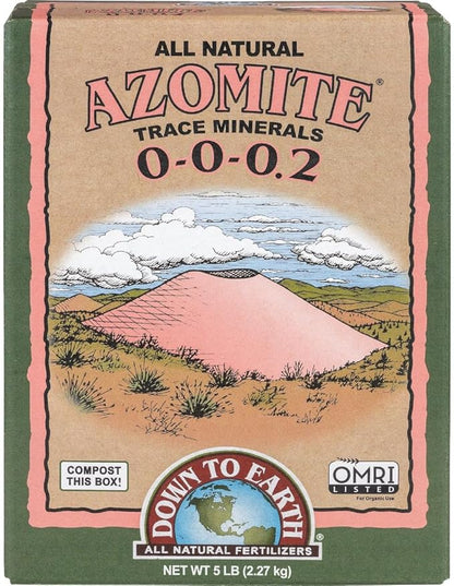 Down To Earth All Natural Fertilizers Down to Earth Organic White Azomite Powder for Improving Plant Growth 0-0-0.2, 5 lb