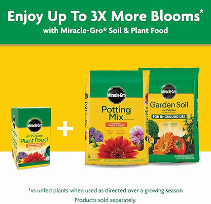 Miracle-Gro Water Soluble All Purpose Plant Food - Fertilizer For All Indoor or Outdoor Plants including Roses, Flowers, Vegetables, Houseplants, Trees, and Shrubs, 3 lbs.
