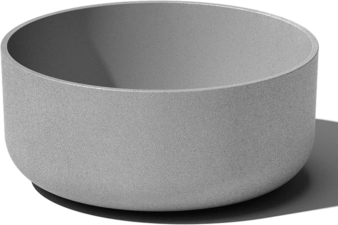 Veradek Mason Series Kona Bowl Planter - Round Planter for Indoor or Outdoor Tabletop/Balcony | Durable Plastic-Stone Composite Material | Modern Décor for Flowers, Succulents, Small Plants