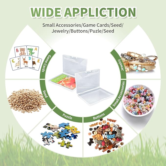 Boczif 16 Slot Seed Storage Organizer Box with Insulated Bag, Envelopes Bag and Label Stickers, Garden Seed Container for Packets, Plant, Flower, Vegetable
