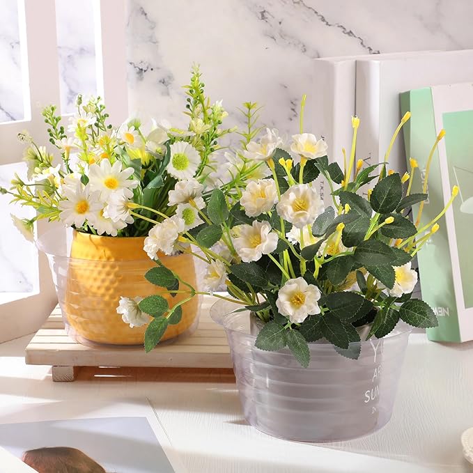 Hoolerry Plastic Plant Saucer Clear Deep Drip Tray Thickened Clear Plant Saucers Trays for Pots Deep Drip Trays for Home Garden Indoor and Outdoor Potted(15 Pcs, 6, 8, 10 Inch)