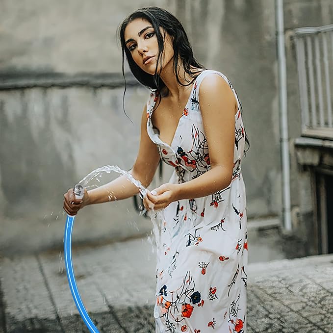 Fevone Kink Free Garden Hose 75 ft, All Weather Flexible, Heavy-Duty & Durable, Leak-Free Connection