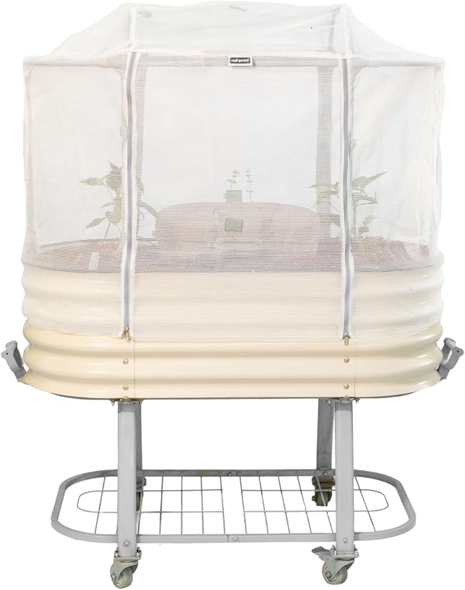 Vego garden Cover System for 2.0' x 4.0' Elevated Rolling Garden Bed-S Series (Garden Bed not Included)
