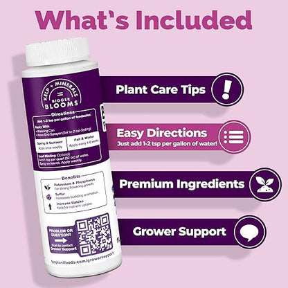 Bloom Booster Fertilizer – for All Flowering Plants, Supports Bigger, Longer-Lasting Blooms, 1 Gallon
