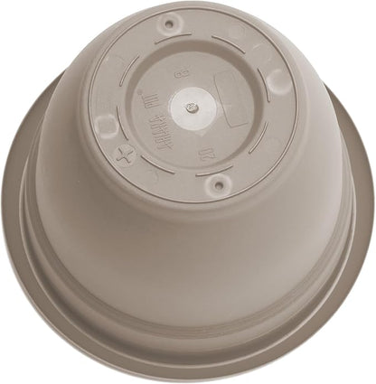 Bloem Ariana 10" Pebble Stone Round Self-Watering Resin Planter Pot - Rolled Rim Indoor and Outdoor Gardening Planter