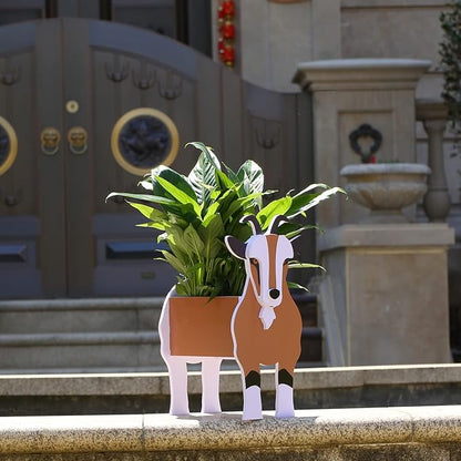 Goat Gifts: Cute Goat Flower Pots, Outdoor Garden Decor, Christmas & Birthday Gifts for Women, Office & Home Decor