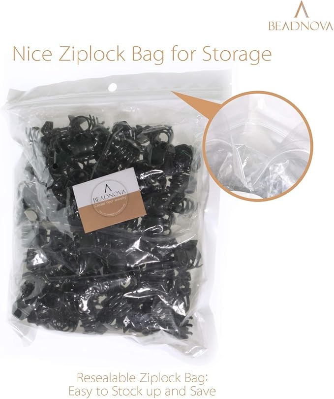 BEADNOVA 100Pcs Orchid Clips Large Orchid Support Clips for Flower Plant Vine (2cm, 100PCS)