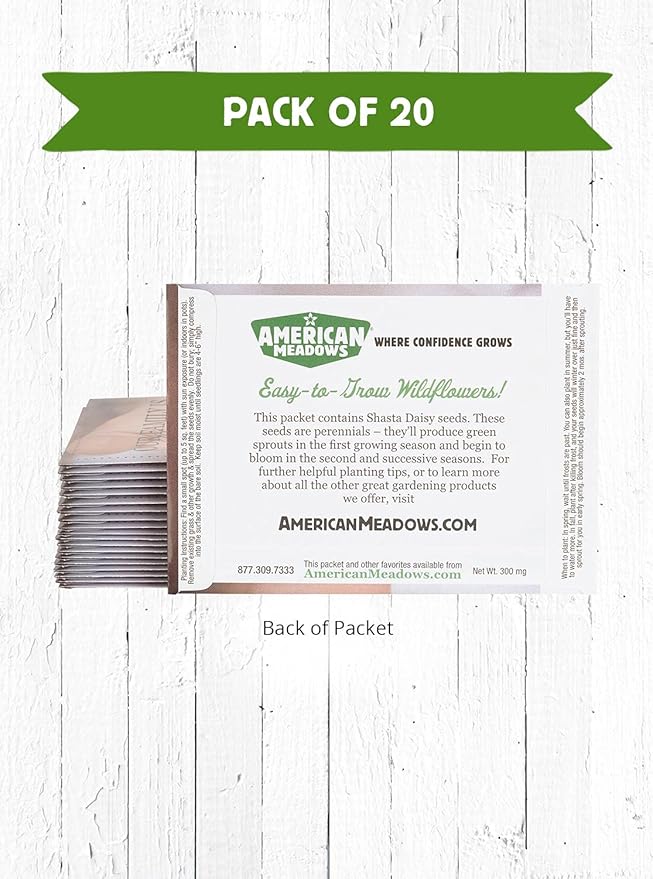 American Meadows Wildflower Seed Packets Our Family is Blooming Baby Shower Party Favors (Pack of 20) - Wildflower Seed Packet Favors for Baby Showers and Sprinkles, Great Gift for Hostesses