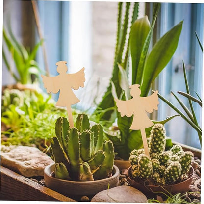 EXCEART 10pcs Wooden Plant Labels Garden Tags for Flower Identification Plant Distinguishing for Gardening Decoration Easy Name Display