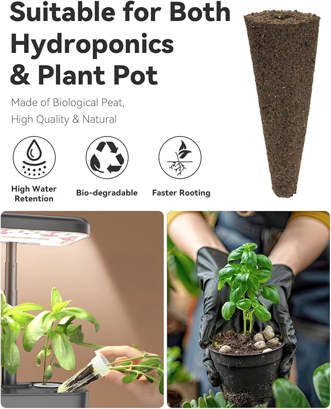 Gourmet Herb Seed Pod Kit Compatible with AeroGarden, idoo, Ahopegarden, Gardencube with Basil, Parsley, Thyme, Mint, Cilantro, Dill, Oregano, Chives - Compatible with All Hydroponics(16-Pod)