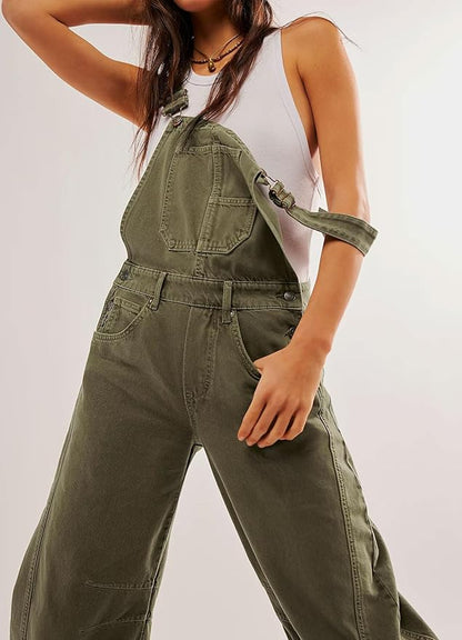 loveimgs Women Y2k Baggy Barrel Jeans Overalls Wide Leg Denim Pants Bib Overalls Jumpsuit Boyfriend Patchwork Jeans