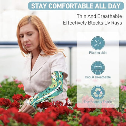 Gardening Sleeves for Women Farm Sun Protection Thorn Proof Cooling Arm Sleeves to Cover Arms for Garden Sports
