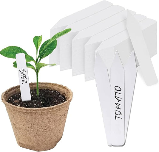 Plant Markers Labels 4 Inch Plastic Plant Waterproof Durable Seedlings Garden Labels Markers Nursery Plant Tags Seed Labels Plant Label Stakes Plant Markers for Outdoor Garden (300)