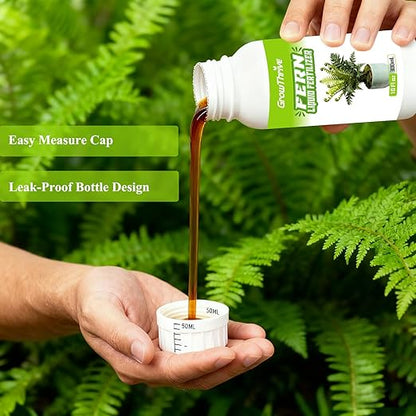 Fern Liquid Fertilizer – Natural Organic Plant Food for Ferns, Indoor & Outdoor Use, 300ml Concentrated Probiotic Formula for Greener Leaves, Strong Roots & Healthy Growth