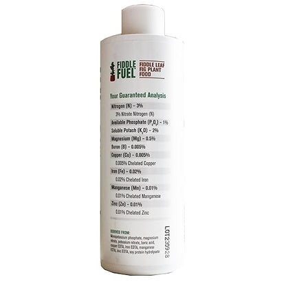 Fiddle Fuel – The Ultimate Fiddle Leaf Fig Premium Plant Fertilizer Liquid Nutrients Super Easy to Use for Fig Trees and Plants (Ficus Lyrata) – 8 oz