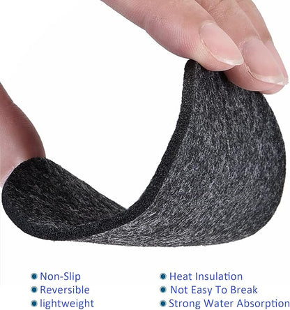 8 Pack Planter Coasters Set Felt Round Flowerpot Drip Pad Mat Apply to Outdoor/Garden (4" 6" 8" 10", Gray)
