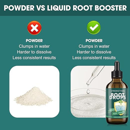 Root Drops – Liquid IBA Rooting Hormone for Cuttings | Speeds Up Propagation | Works in Water, Soil, Moss, LECA | for Indoor Houseplants Like Pothos, Monstera (4 oz)