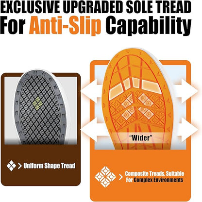 Trudave Deck Shoes for Men, Waterproof Fishing Shoe Anti-Slip Ankle Rain Shoe for Men, Yard Garden Shoes for Farming & Outdoor Work