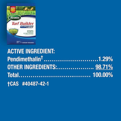 Scotts Turf Builder Halts Crabgrass Preventer with Lawn Food - Pre-Emergent Weed Killer, Lawn Fertilizer, 14,000 sq. ft., 37.38 lb.