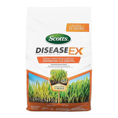 Scotts DiseaseEx Lawn Fungicide for Lawn Care - Controls and Prevents Brown Patch, Pythium Blight and More as Listed, Treats Up to 5,000 sq. ft., 10 lbs. (3-Pack)