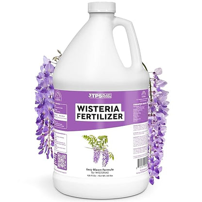 Wisteria Fertilizer for Wisteria Plants and Wisteria Hanging Flowers, Feeds Wisteria Plant, Liquid Fertilizer by TPS Plant Foods, 1 Gallon (128 oz)