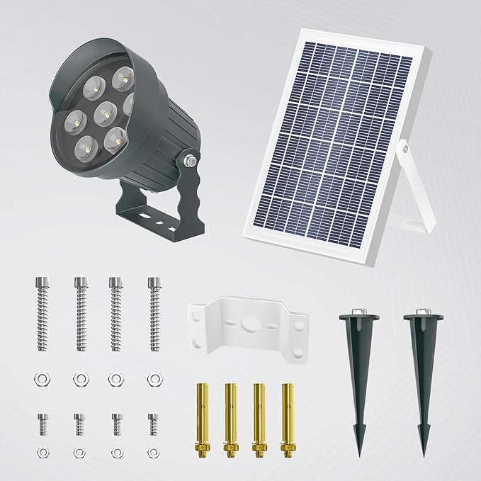Ofuray Solar Flag Pole Light Outdoor,Dimmable Brightest Flag Pole Light Solar Powered, American Flag Coverage Led Solar Flag Pole Lights Outdoor Dusk to Dawn fit 1.5''-4'' Flagpole for House