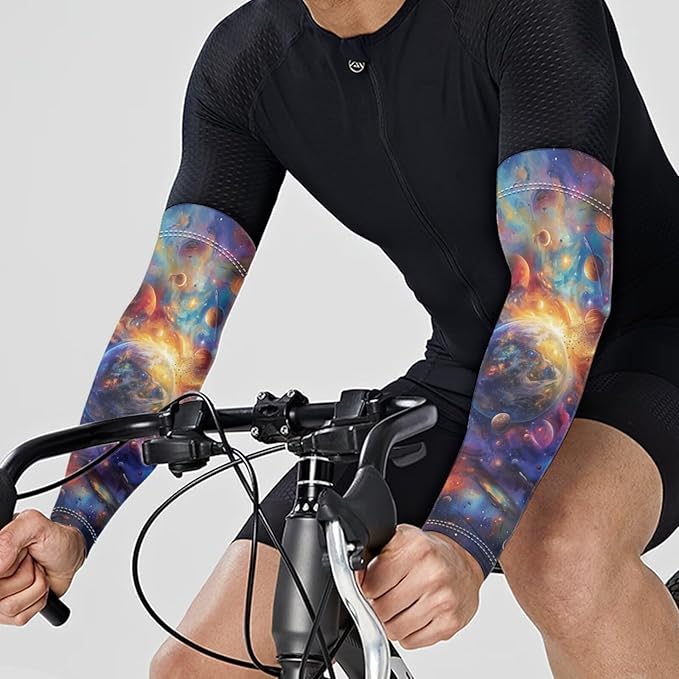 Binienty Unisex Arm Sleeves for Driving, Golf, Cycling, Sports, UV Protector Cooling Arm Sleeves Cover
