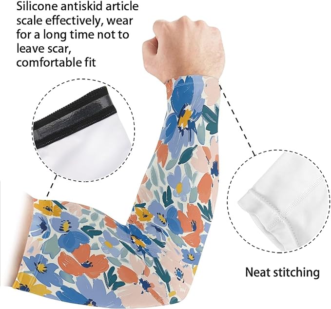 Binienty Unisex Arm Sleeves for Driving, Golf, Cycling, Sports, UV Protector Cooling Arm Sleeves Cover