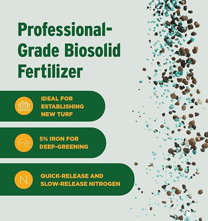 The Andersons Professional Ecofusion™ Starter 16-21-4 Biosolid Fertilizer with Iron and Micronutrients 18 lb. Bag - Covers up to 5,000 sqft.