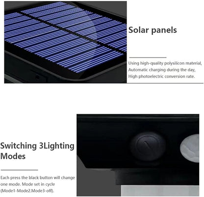 S NMT Super Bright Outdoor Solar Garden Lights Motion Sensor Pathway Light Landscape Lighting for Yard, IP65 Waterproof Solar Powered Porch Lights Walkway Lawn Patio Garden Decor
