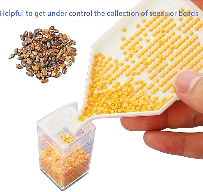 CDIYTOOL Seed Storage Box, Transparent Clear Seed Beads Container Plastic Seed Storage Organizer Reusable Storage Container for Flower Vegetable Seed Small Containers with Lid (48 Slot Square Small)