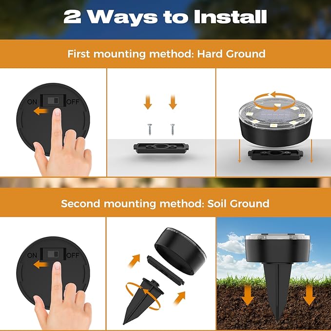 Mini Solar Ground Lights, 12 Pack Solar Lights Outdoor Waterproof, Upgraded LED Flat Landscape Lighting for Outside Pathway Garden Patio Yard Driveway,Red