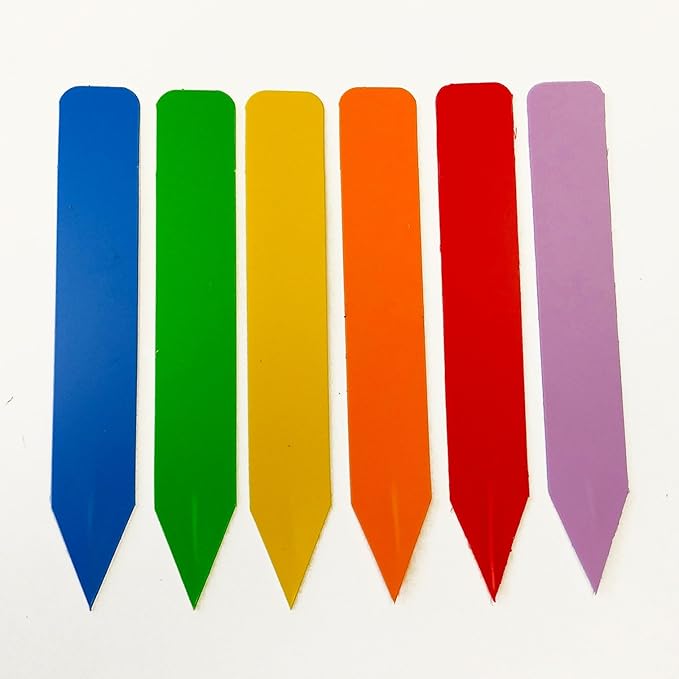 Color Plant Labels - Pack of 90 Multi-Colored Plant Markers, Plant Stakes, Plant Labels