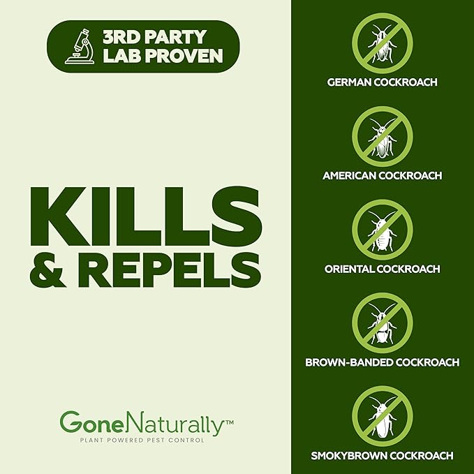 Roach Killer – Natural Peppermint Oil Roach Spray for Indoor & Outdoor Use – Cockroach Killer & Roach Repellent for Home – Safe for Kids & Pets Pest Control Solution (16oz)