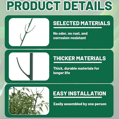 10PCS Monstera Plant Support Set, Plant Stakes for Indoor Plants, Plant Support, Suitable for Support Climbing Plants, Stabilize Potted and Plant Pile Decoration
