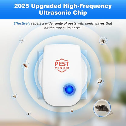 Ultrasonic Pest Repellent-10 Packs, Pest Control Insect Repeller for Bugs, Mouse, Mosquito, Roach, Rodent, Spider, Family Friendly Pest Control for Home Office Kitchen
