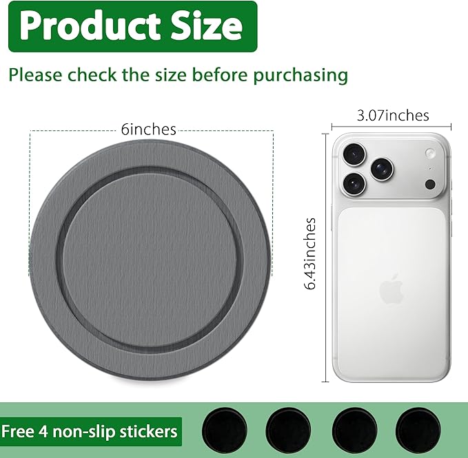 Plant Saucer Flower Pot Saucers Plant Trays for Pots Instant Dry Diatomaceous Earth Round Plant Drip Trays for Indoors Keeping Counter and Floors Dry and Clean (2Pcs Grey Small)