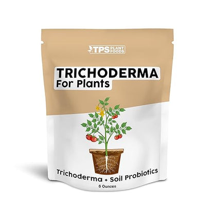 TPS NUTRIENTS Trichoderma for Plants, Great for Transplanting and Established Plants, Also Includes Soil Probiotics Mycorrhizae and Bacteria (6 Ounces)