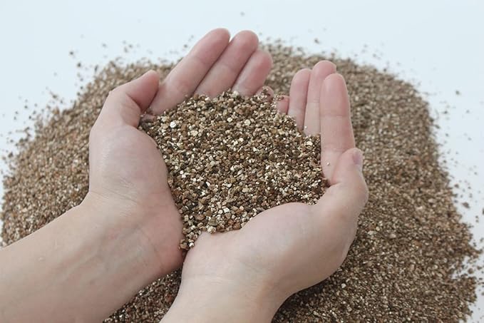 5QT Organic Vermiculite for Plants, Soil for Potted Plants, Coarse Hydroponic for Succulent Orchid Gardening Reptiles